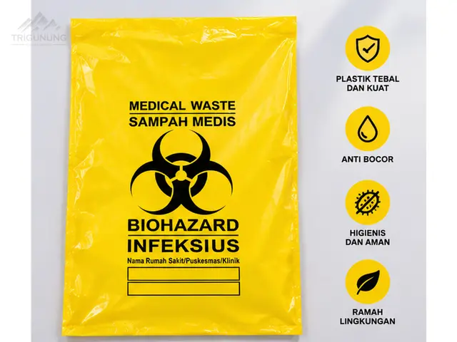 Foto Kantong Plastik Sampah Medis
